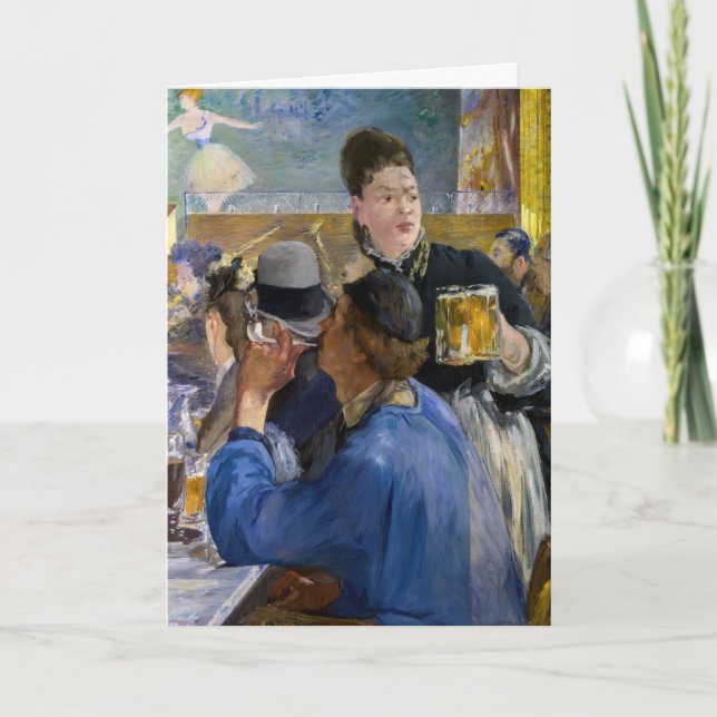 Edouard Manet - hörnet av en Cafe-konsert Kort (Framsida)