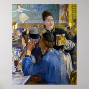 Edouard Manet - hörnet av en Cafe-konsert Poster