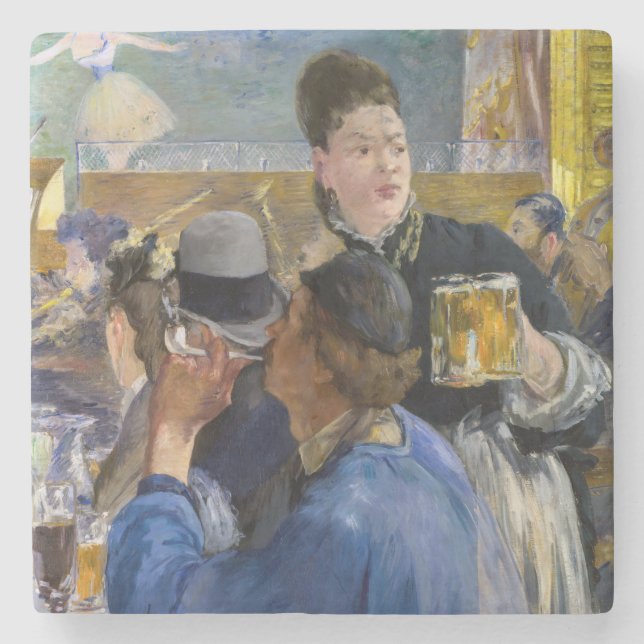 Edouard Manet - hörnet av en Cafe-konsert Stenunderlägg (Framsidan)