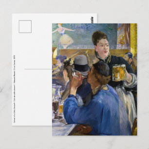 Edouard Manet - hörnet av en Cafe-konsert Vykort