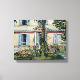 Edouard Manet - huset på Rueil Canvastryck