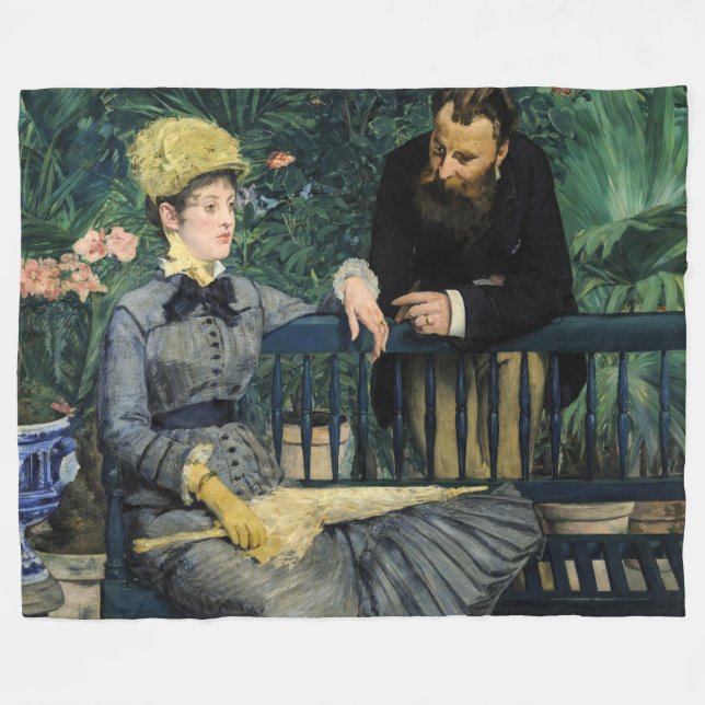 Edouard Manet - I konservatoriet Fleecefilt (Framsidan (Horisontell))
