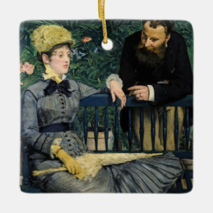 Edouard Manet - I konservatoriet Julgransprydnad Keramik