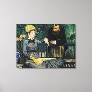Edouard Manet - I växthuset Canvastryck