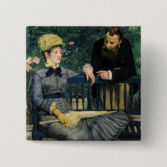 Edouard Manet - I växthuset Knapp (Framsida)