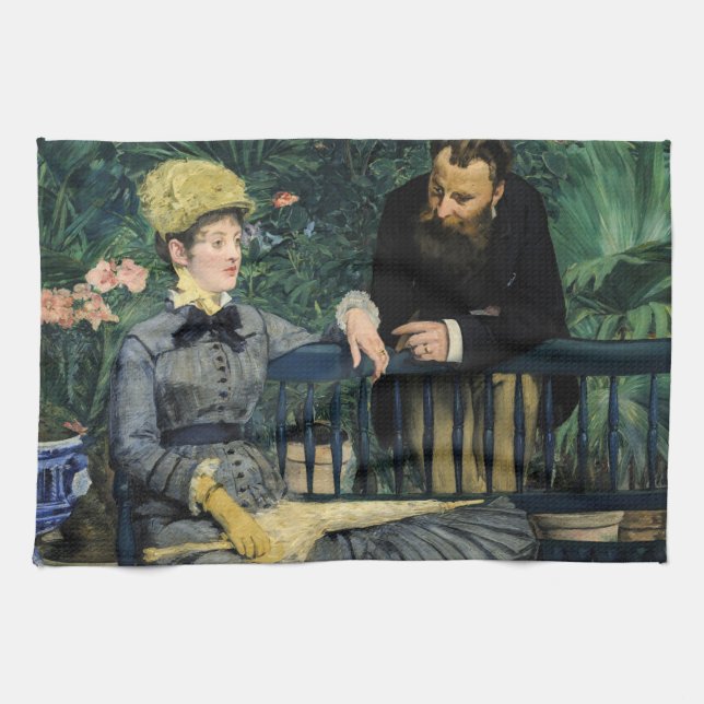 Edouard Manet - I växthuset Kökshandduk (Horisontell)