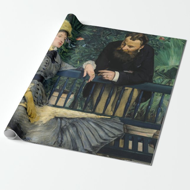 Edouard Manet - I växthuset Presentpapper (Utrullad)