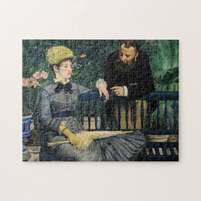 Edouard Manet - I växthuset Pussel (Horisontell)