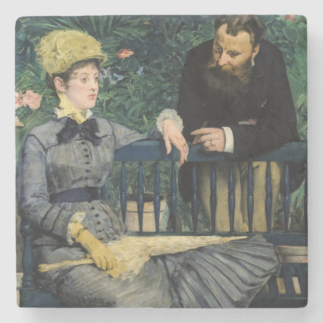 Edouard Manet - I växthuset Stenunderlägg (Framsidan)