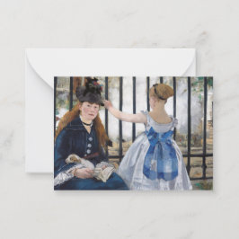 Edouard Manet - Järnvägen Anteckningskort