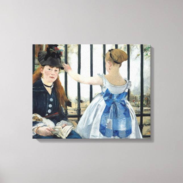 Edouard Manet - Järnvägen Canvastryck (Framsida)