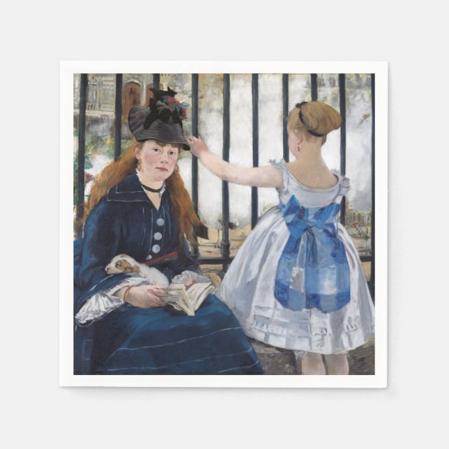 Edouard Manet - Järnvägen Pappersservett (Framsidan)