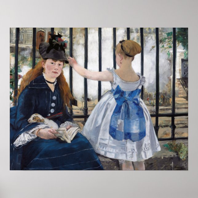 Edouard Manet - Järnvägen Poster (Framsidan)
