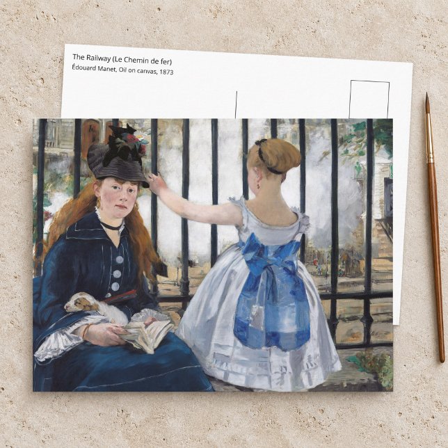 Edouard Manet - Järnvägen Vykort (Skapare uppladdad)