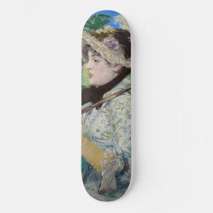 Edouard Manet - Jeanne / Vår Mini Skateboard Bräda 18,5 Cm