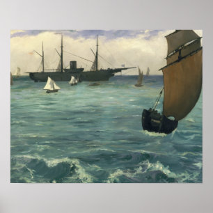 Edouard Manet - Kearsarge i Boulogne Poster