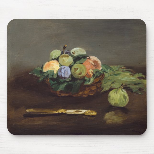 Edouard Manet - Korg med frukter Musmatta (Framsidan)