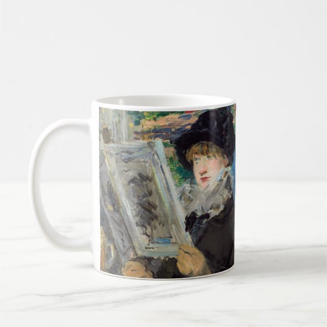 Edouard Manet - Kvinna som läser Kaffemugg (Vänster)
