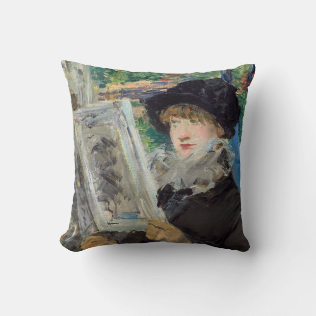 Edouard Manet - Kvinna som läser Kudde (Framsida)