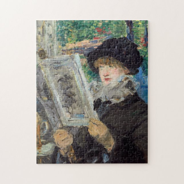 Edouard Manet - Kvinna som läser Pussel (Vertikal)