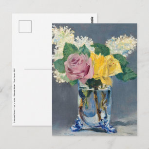 Edouard Manet - Lilacs och Ro Vykort