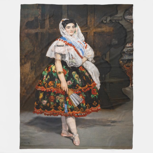 Edouard Manet - Lola de Valence Fleecefilt (Framsidan)