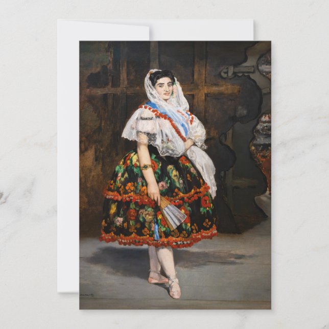 Edouard Manet - Lola de Valence Tack Kort (Framsida)