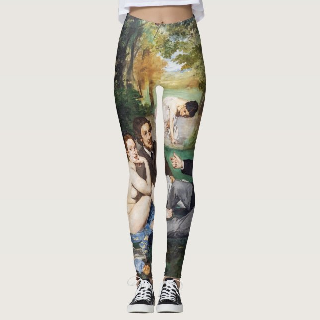 Edouard Manet - Lunchen på gräset Leggings (Framsida)