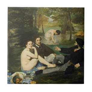Edouard Manet - Luncheon on on Grass Kakelplatta