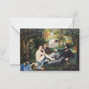 Edouard Manet - Luncheon på Grass Anteckningskort