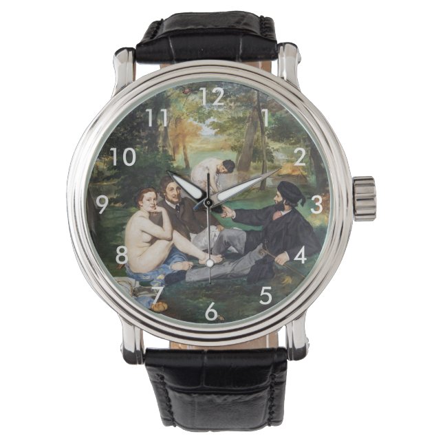 Edouard Manet - Luncheon på Grass Armbandsur (Framsida)