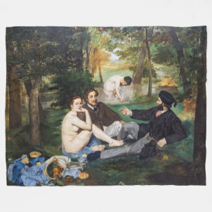 Edouard Manet - Luncheon på Grass Fleecefilt