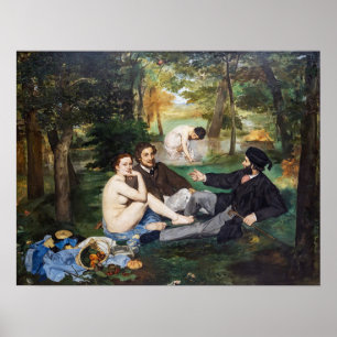 Edouard Manet - Luncheon på Grass Poster