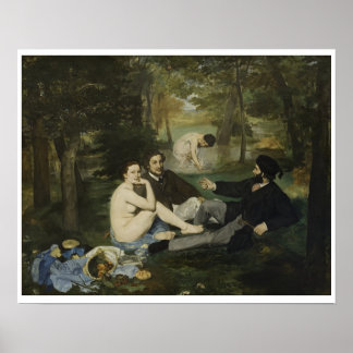 Edouard Manet - Luncheon på Grass Poster