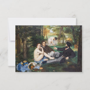 Edouard Manet - Luncheon på Grass Tack Kort