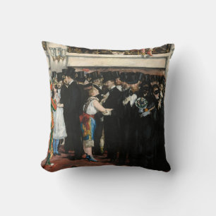 Edouard Manet - Mask Boll vid Opera Kudde