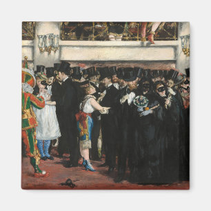 Edouard Manet - Mask Boll vid Opera Magnet