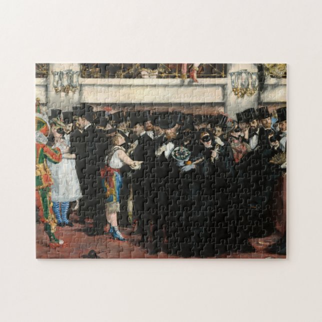 Edouard Manet - Maskeradbal på Operan Pussel (Horisontell)