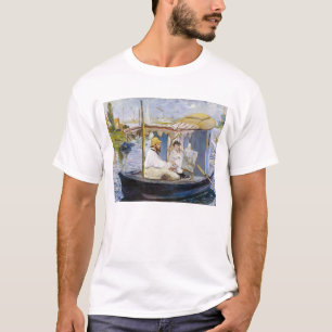 Edouard Manet - Monet i Studio Boat T Shirt
