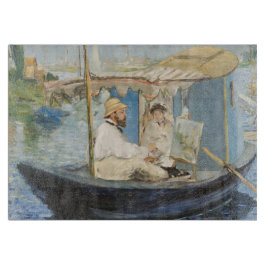 Edouard Manet - Monet Painting på hans Studio Boat