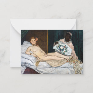 Edouard Manet - Olympia Anteckningskort