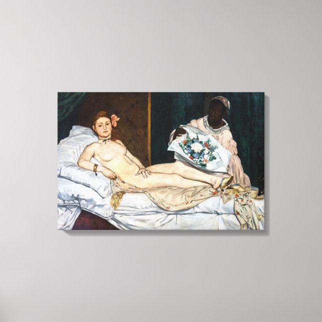 Edouard Manet - Olympia Canvastryck (Framsida)