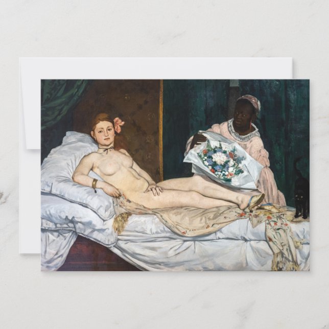 Edouard Manet - Olympia Inbjudningar (Framsida)