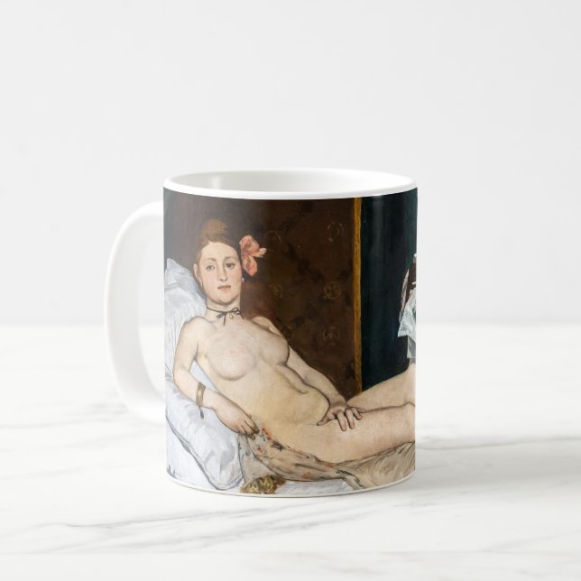 Edouard Manet - Olympia Kaffemugg (Framsida vänster)