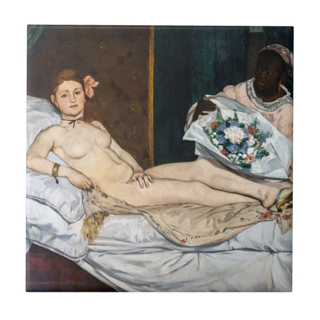 Edouard Manet - Olympia Kakelplatta (Framsidan)