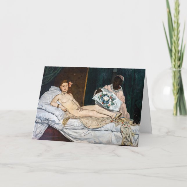 Edouard Manet - Olympia Kort (Framsida)