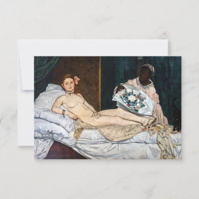 Edouard Manet - Olympia Tack Kort (Framsida)