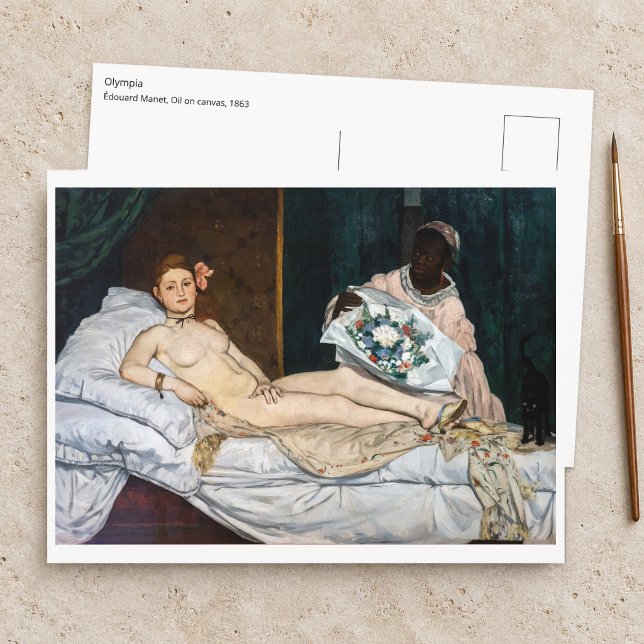 Edouard Manet - Olympia Vykort (Skapare uppladdad)