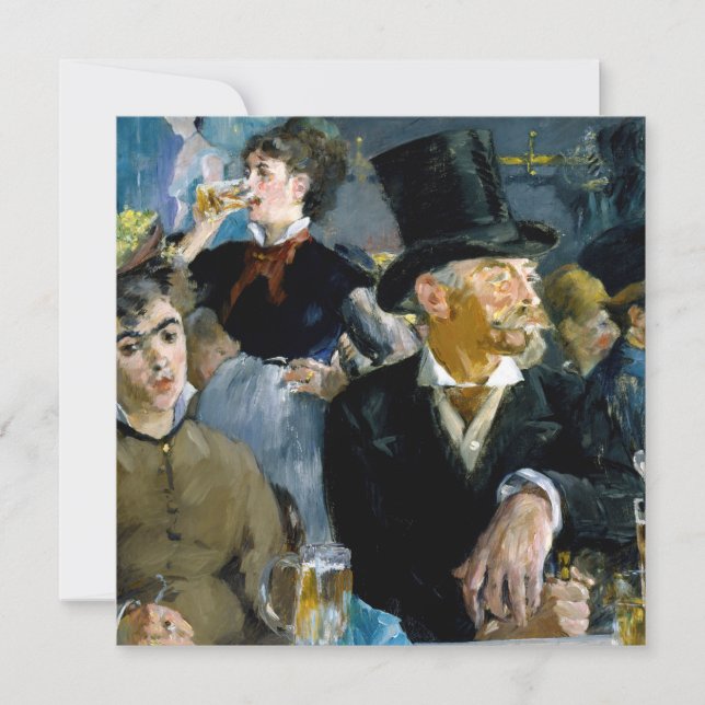 Edouard Manet - På kafé Inbjudningar (Framsida)