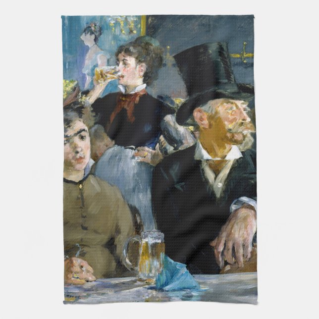 Edouard Manet - På kafé Kökshandduk (Vertikal)